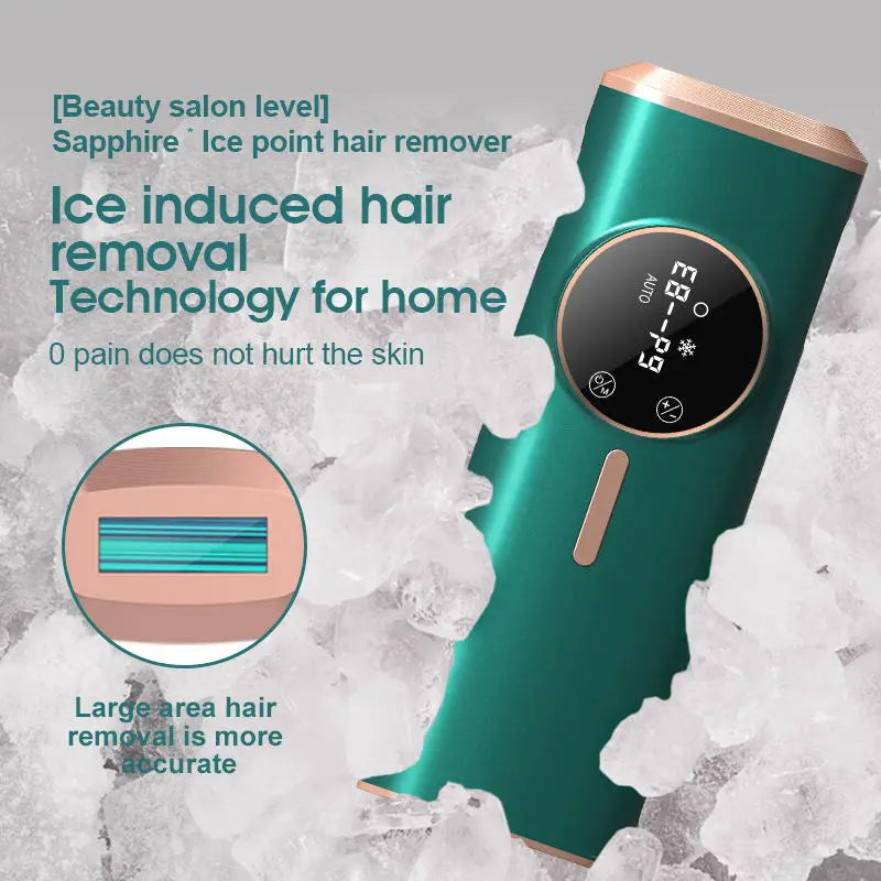 Salon Level Sapphire Freezing Point Hair Remover Portable High Energy IPL Hair Removal Device With Digital Display